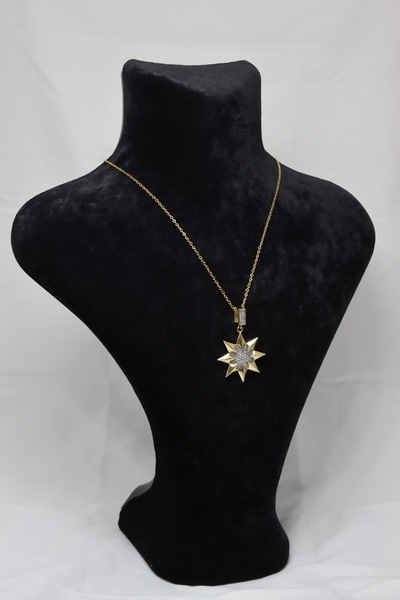 Maya ÇELİK ALTIN KAPLAMA KOLYE