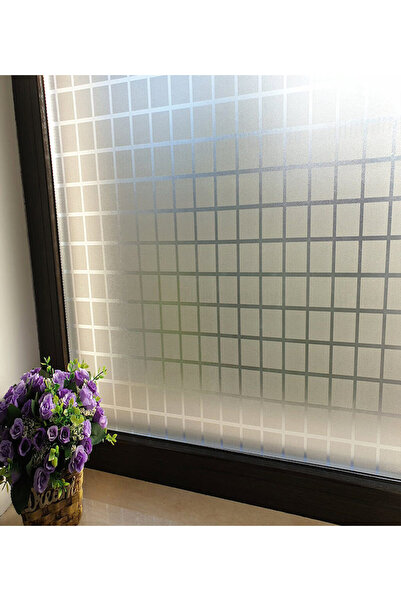 Blue Home Deco Linn Kendinden Yapışkanlı Buzlu Cam Folyo / Eni: 45 cm x 2 mt Uzunluk