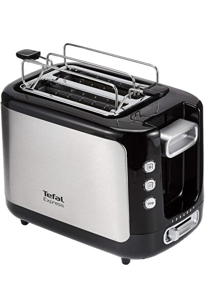 TEFAL Express TT3650 2-Slice Stainless Steel Toaster with Warming Rack