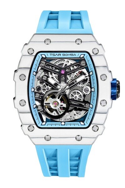 Tsar Bomba Mens Watch TB8208CF-06, Automatic, 44mm, 5ATM