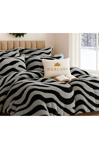 Dercasa Cocolino Plush Fitted Bed Linen – Zebra Model (4 Pieces)