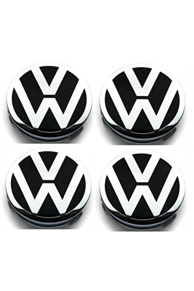 Volkswagen Set de 4 capace de jantă din aliaj VW 75 mm pentru jante originale...