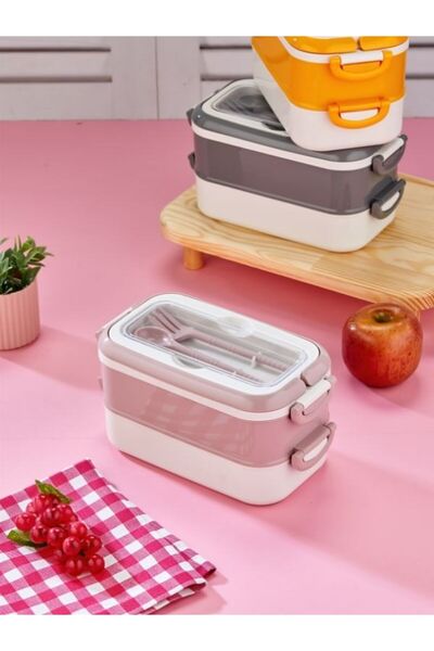 Mutfac 2 COMPARTMENT LUNCH BOX WITH CUTLERY - 1.8 lt
