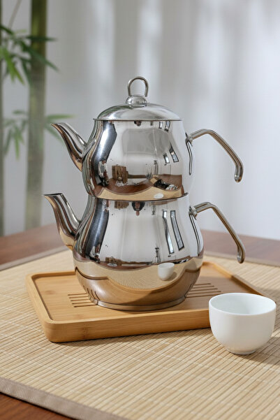 YUNUSOĞLU HOME Jumbo Boy Aile Çaydanlık Takımı – Paslanmaz Çelik, Parlak Yüze...