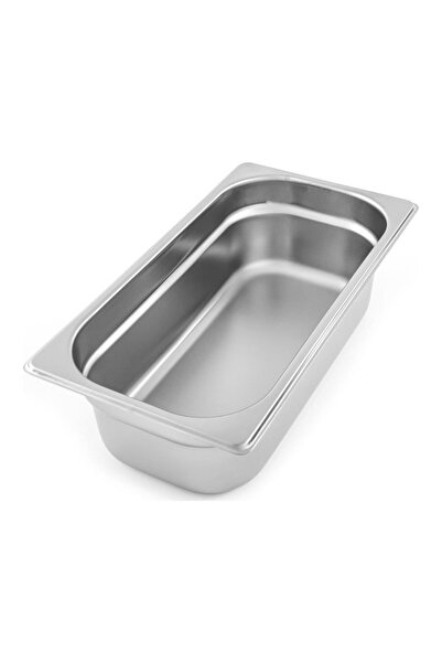Kayalar Gastronom Küvet Paslanmaz Çelik GN 1/4*100 mm ( 26,5 * 16,2 cm ) Deri...