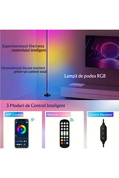 Alansa RGB Lamp App Control, Music Sync 300+ Lighting Effects, Timmer