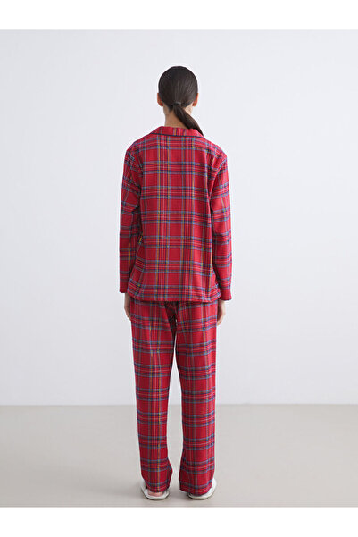 LC Waikiki Stylish Choices by Esvab Clothing |   Shirt Collar Plaid Women's Pajama Set