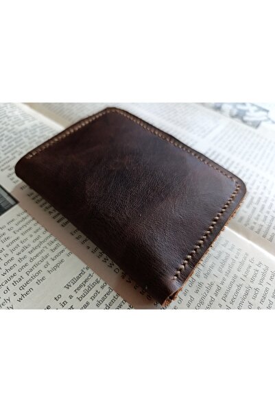 Mahfuz Genuine Leather Top Quality Fully Handmade Minimalist Wallet 15.5X10.5 cm Sda5