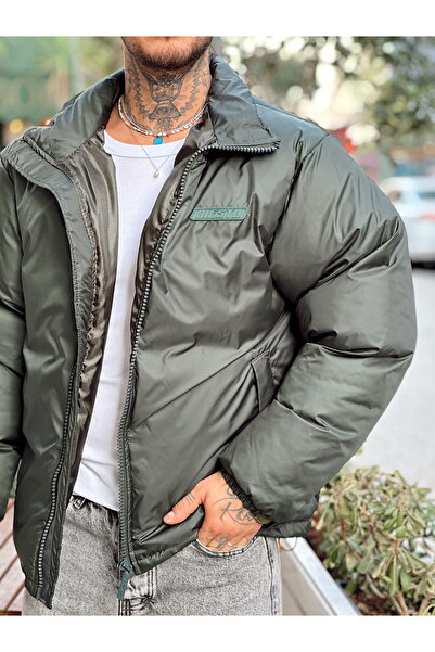 manch collection oversized Φουσκωτό Παλτό Πράσινο