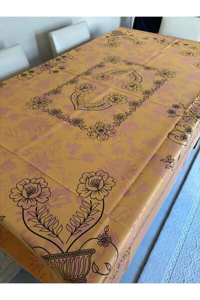 Sobe Hediyelik Floral Pattern Easy-To-Clean Rectangular Tablecloth 220X150 cm – Stylish and Durable Design