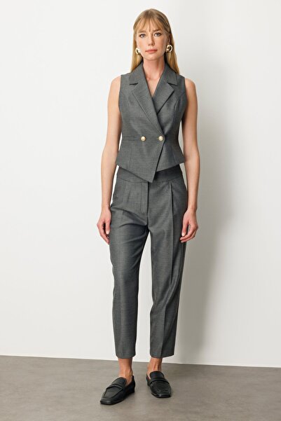 Ekol διπλό πέτο Γιλέκο με λεπτό γιακά F κοτλέ