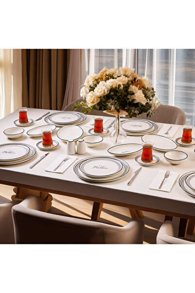 Aryıldız Stay Positive 34 Parça 6 Kişilik Kahvaltı Takımı