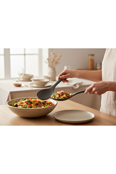 EMPA A V M 2' Large Size (29.5 cm) Hard-Tipped Silicone Rice Spoon