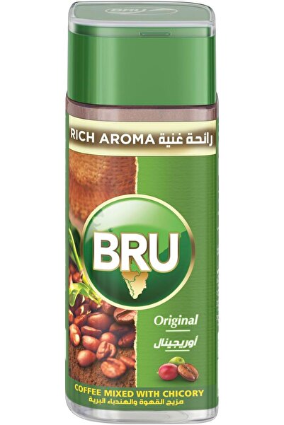 Bru قهوة أصلية ممزوجة بالهندباء، أرابيكا محمصة وروبوستا، 200 غرام