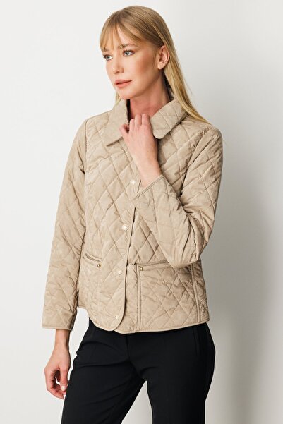Ekol Quilted Coat with Fleece Lining