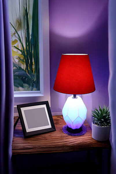 PAYİDAR MODEL Payidar Modern Design Red Hat Lampshade White Body