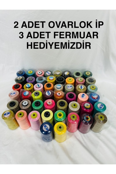 50 ADET HER BİRİ 5000 METRE FARKLI MARKALARDAN ORJİNAL 120 NO DİKİŞ İPLİKLERİ