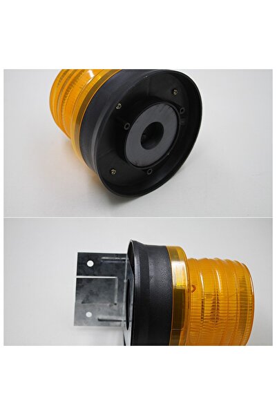 Flippy Solar Yellow Flashing Warning LED, 1.2 V, IP65/IP67, Built-in Solar Panel, 11.5×11.6 cm