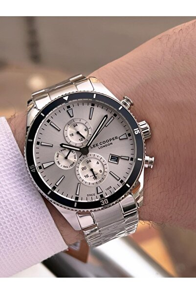 Lee Cooper Italian Design Bracelet Gift 2 Years Warranty 5 Atm Men's Wristwatch Elc.08326.330
