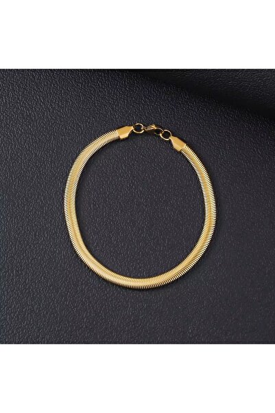 Siya Silver Non-Tarnish Steel Thick Italian Chain Men's Bracelet - 6mm/21 cm