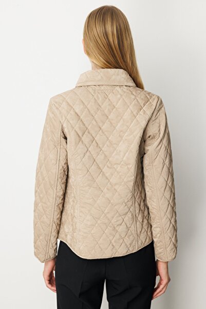 Ekol Quilted Coat with Fleece Lining