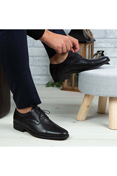 Demalis Pantofi eleganți bărbați din piele naturală 309 Negru