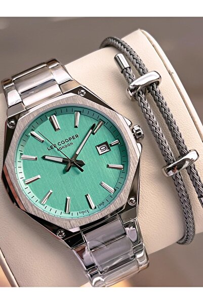 Lee Cooper Italian Design Bracelet Gift 2 Years Warranty 5 Atm Men's Wristwatch Elc.08252.300