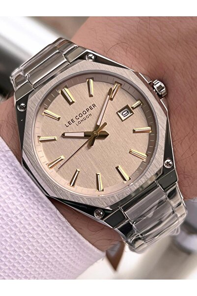 Lee Cooper Italian Design Bracelet Gift 2 Years Warranty 5 Atm Men's Wristwatch Elc.08252.360