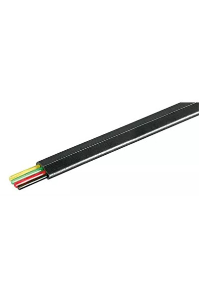Well Flat telephone cable 4 wires black 100% Copper