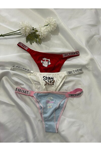 Pink Cadillac Women's Underwear Slip 3-Piece Boxed Set