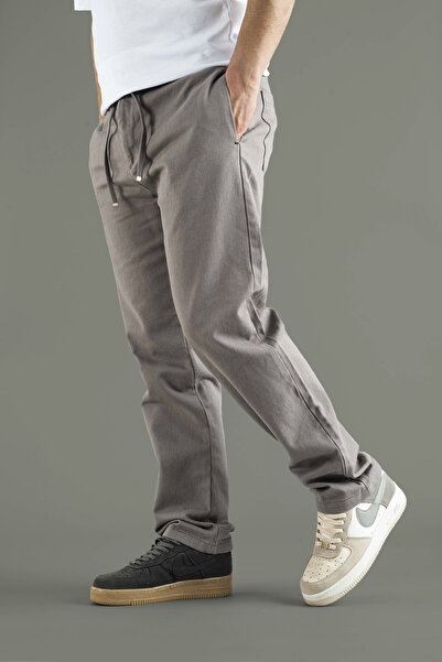 bombe Men's Comfortable Fit Baggy Belted Canvas Jeans