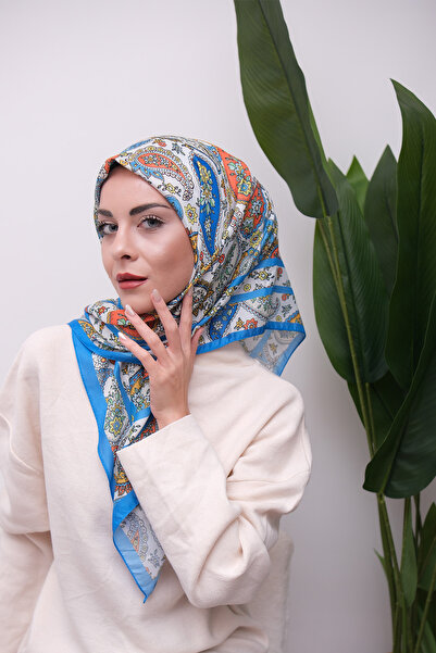 49eyşanipek وشاح ناعم رقمي بنمط مختلط ملون