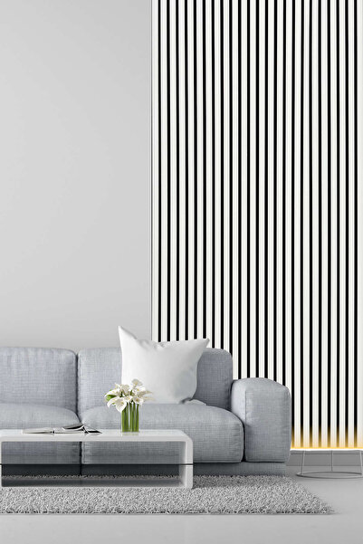 decomila Mdf Ahşap Akustik Duvar Paneli 60x275 Cm - Beyaz