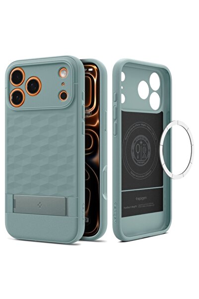 Spigen MagSafe Case for Apple iPhone 17 Pro, Spigen, Caseology Parallax S, Green