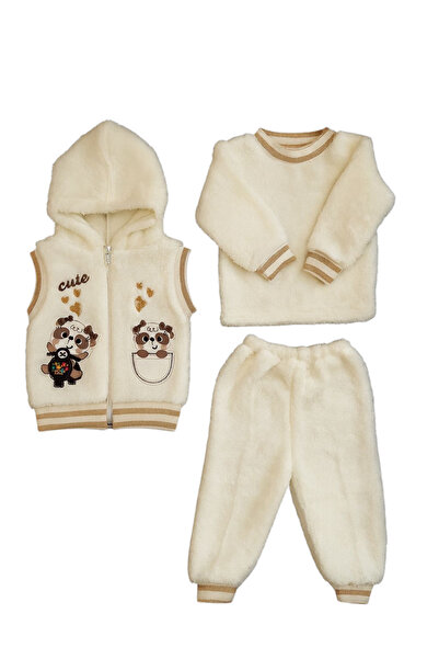 eomix kids Winter Baby Set. The Hat Has a Zipper and Embroidery.