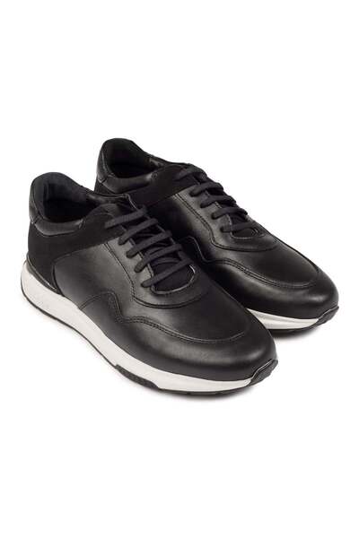Demalis Pantofi sport bărbați piele naturală 462 negru
