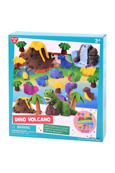 Play Go بركان الديناصور (يتضمن 4 × 2 أونصة من العجين)