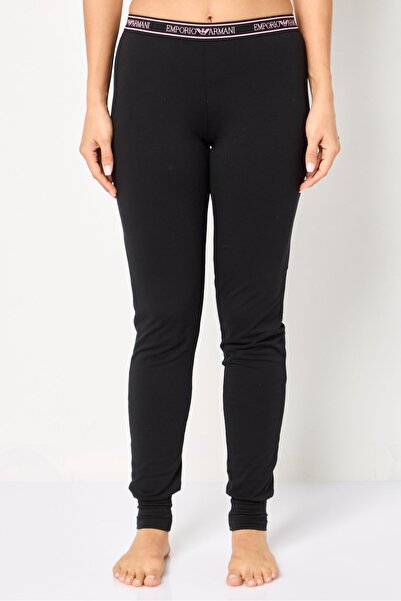 Emporio Armani Women Brand Logo Pull On Pajamas, Black