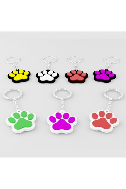 Prtp-Prototip Elektronik & Hobi 3D Cute Paw Keychain 4cm Plastic
