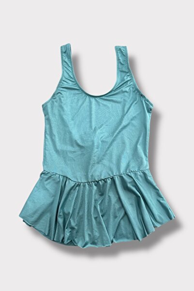 Nilmay mayo Costum de baie pentru fetiță cu rochie de culoare uni