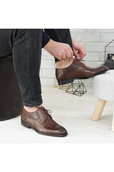 Demalis Pantofi eleganți bărbați din piele naturală 2021SW Maro