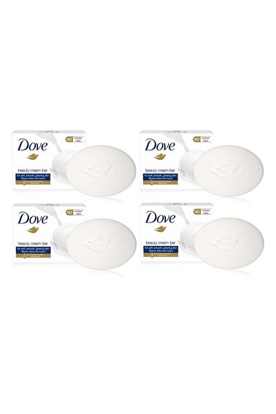 Dove White Beauty Cream Soap Bar - 125g × 4 Bars