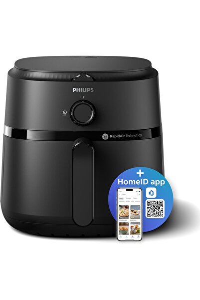 Philips Airfryer NA130/00 XL - 6.2L, 1700W, Analog, 12 Functions, RapidAir, Black