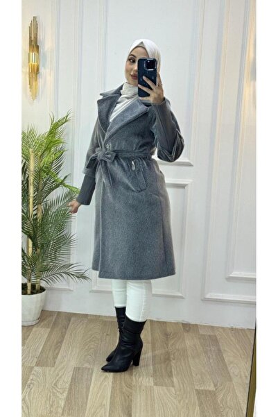 Tebrikler tekstil νέο σεζόν γυναικείο χειμερινό μίντι παλτό μοντέλο G3446