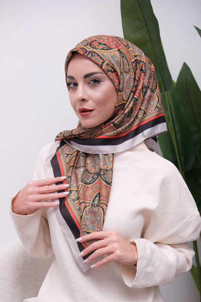 49eyşanipek Colorful Mixed Pattern Digital Soft Scarf