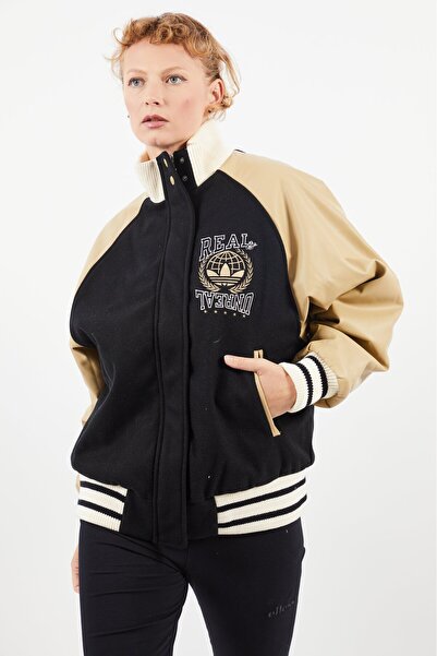 adidas Women Sportswear Fit Long Sleeve Outdoor Bomber Jackets, Black