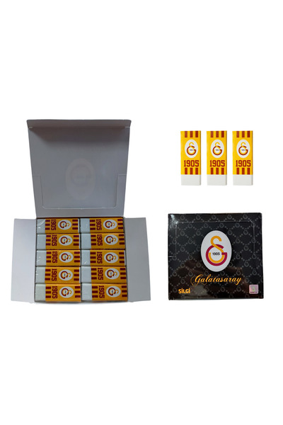 Andofis Galatasaray Original Licensed Eraser 20 Pack Pvc Free Large Size Gs E...