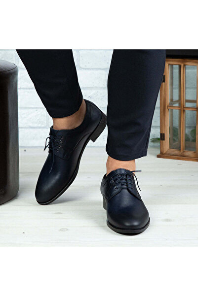 Demalis Pantofi eleganți bărbați din piele naturală 366 Blue