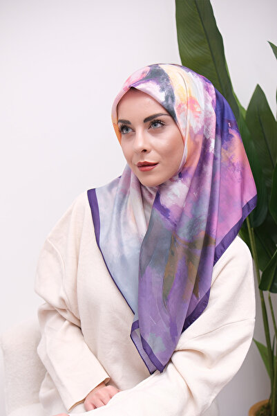 49eyşanipek وشاح ناعم رقمي بنمط مختلط ملون