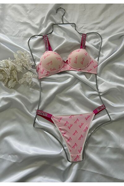 Pink Cadillac taş askılı baqskılı dolgulu sütyen takımı kutulu